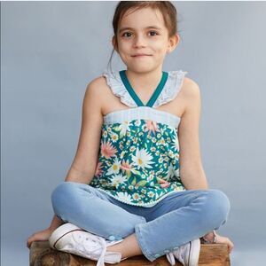 Matilda Jane Girls Happy Floral Tunic Size 2